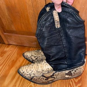 Dingo Snakeskin Boots Size 10